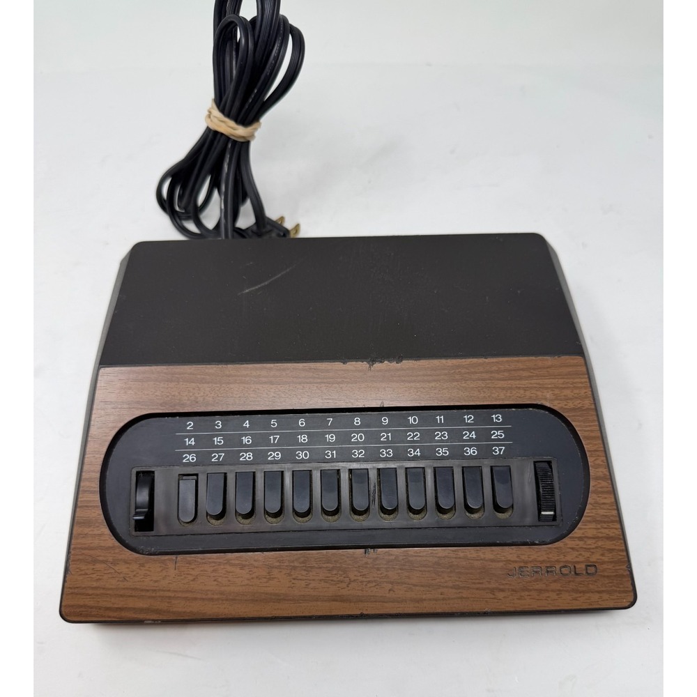 Vintage Jerrold Starcom II JSX-3 Cable TV Converter Box 36 Channel Woodgrain